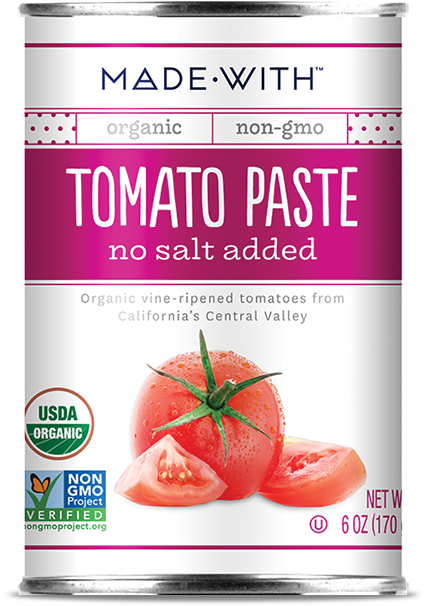 Made With Tomato Paste No Salt Added, 6 Oz (pack Of (700x700), Png Download