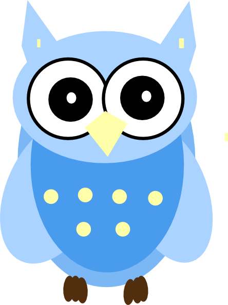 Faigy Blue Owl Svg Clip Arts 444 X 594 Px (444x594), Png Download