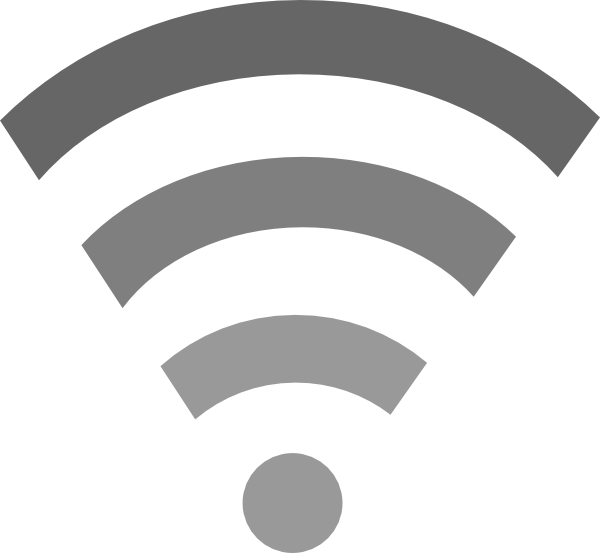 Wifi Grey Svg Clip Arts 600 X 553 Px (600x553), Png Download
