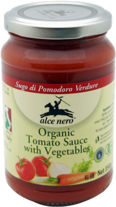 Alce Nero Organic Tomato Sauce With Vegetables 350g - Orzo Mix Bio 125g (700x700), Png Download