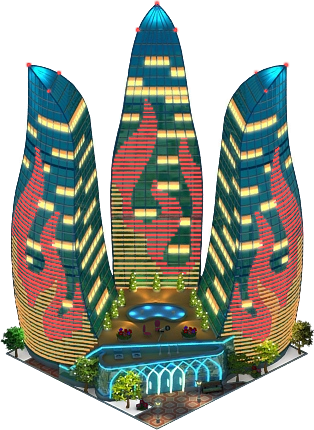 Flame Towers - Inflatable (314x430), Png Download