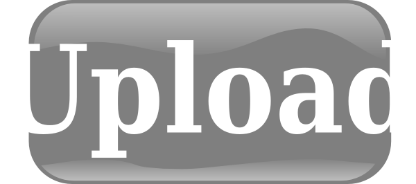 Upload Button Clip Art - Black-and-white (600x266), Png Download