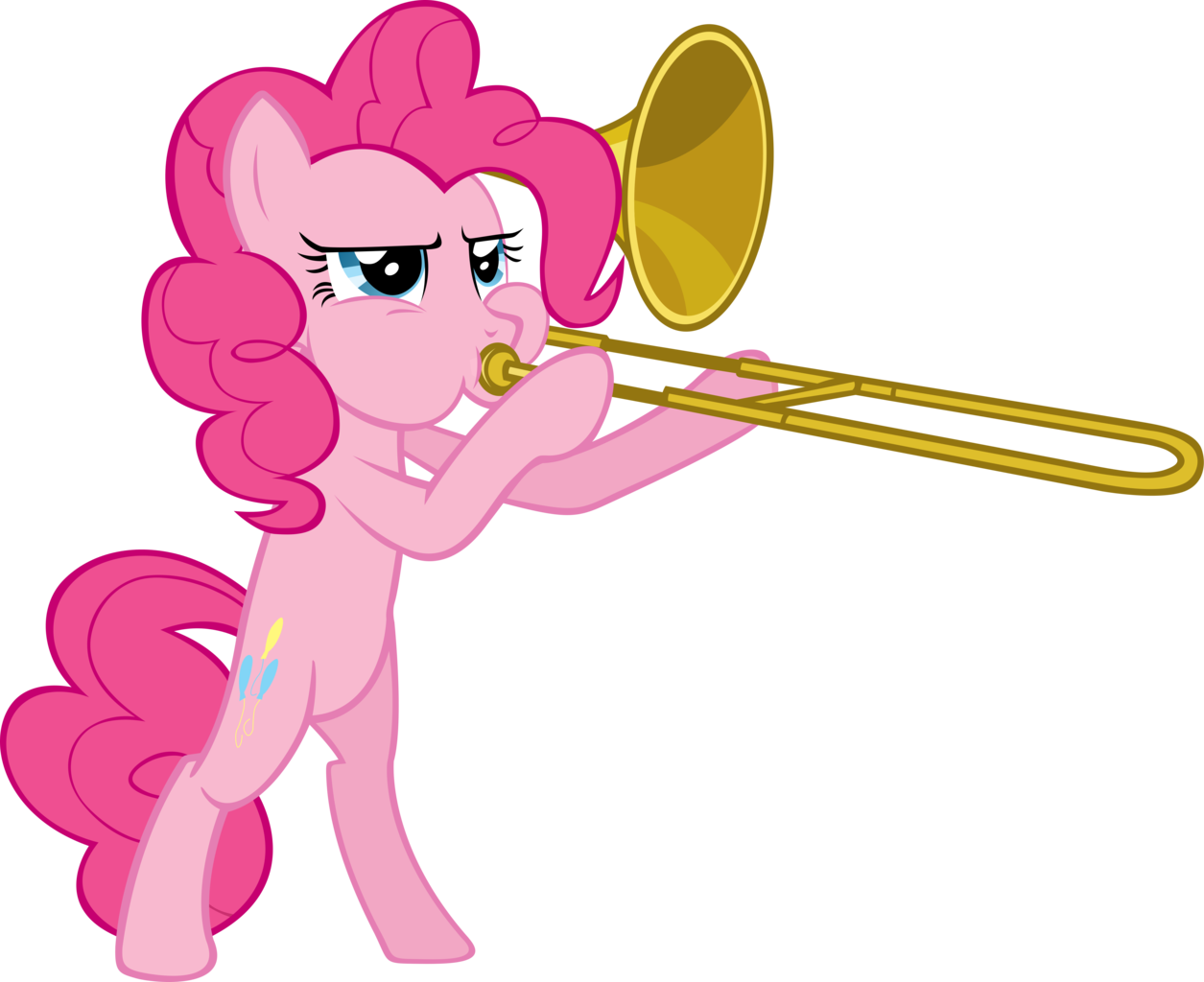 Trombone Clipart Original - Pinkie Pie Trombone (1255x1024), Png Download