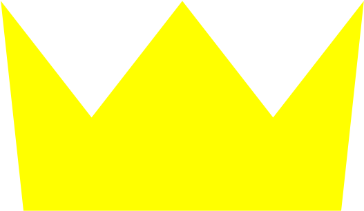 Simple Crown Clip Art - Yellow Cartoon Crown Transparent (582x599), Png Download