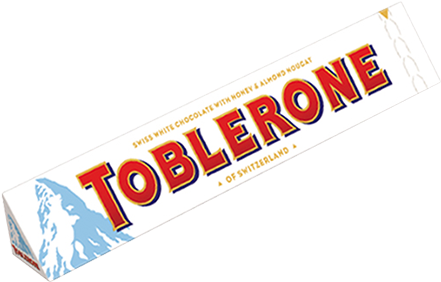 토블론-화이트 - Toblerone Milk Chocolate Block (580x580), Png Download