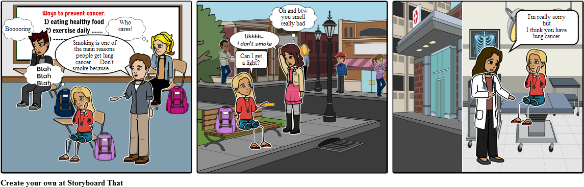 Don't Smoke - Cartoon (1164x385), Png Download