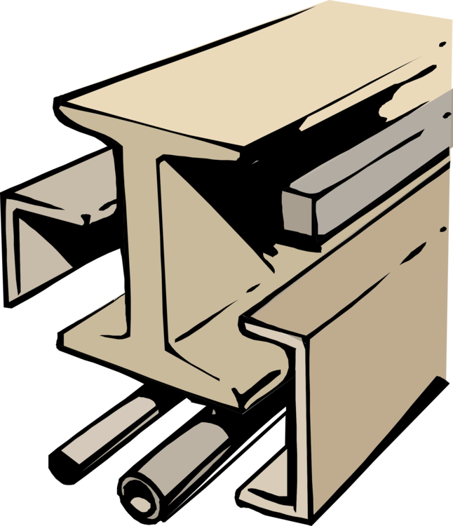 I-beam Steel Scrap Metal - Clip Art Steel (646x750), Png Download