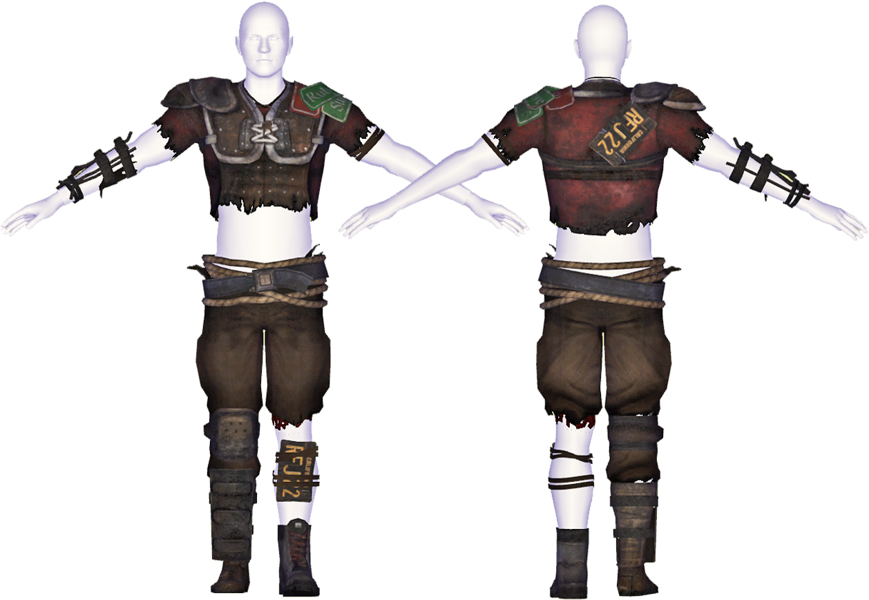 Fallout New Vegas Marked Men Armor (1260x900), Png Download