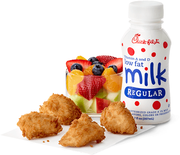4 Ct Chick Fil A® Nuggets - Chick Fil A Kids Meal (800x800), Png Download