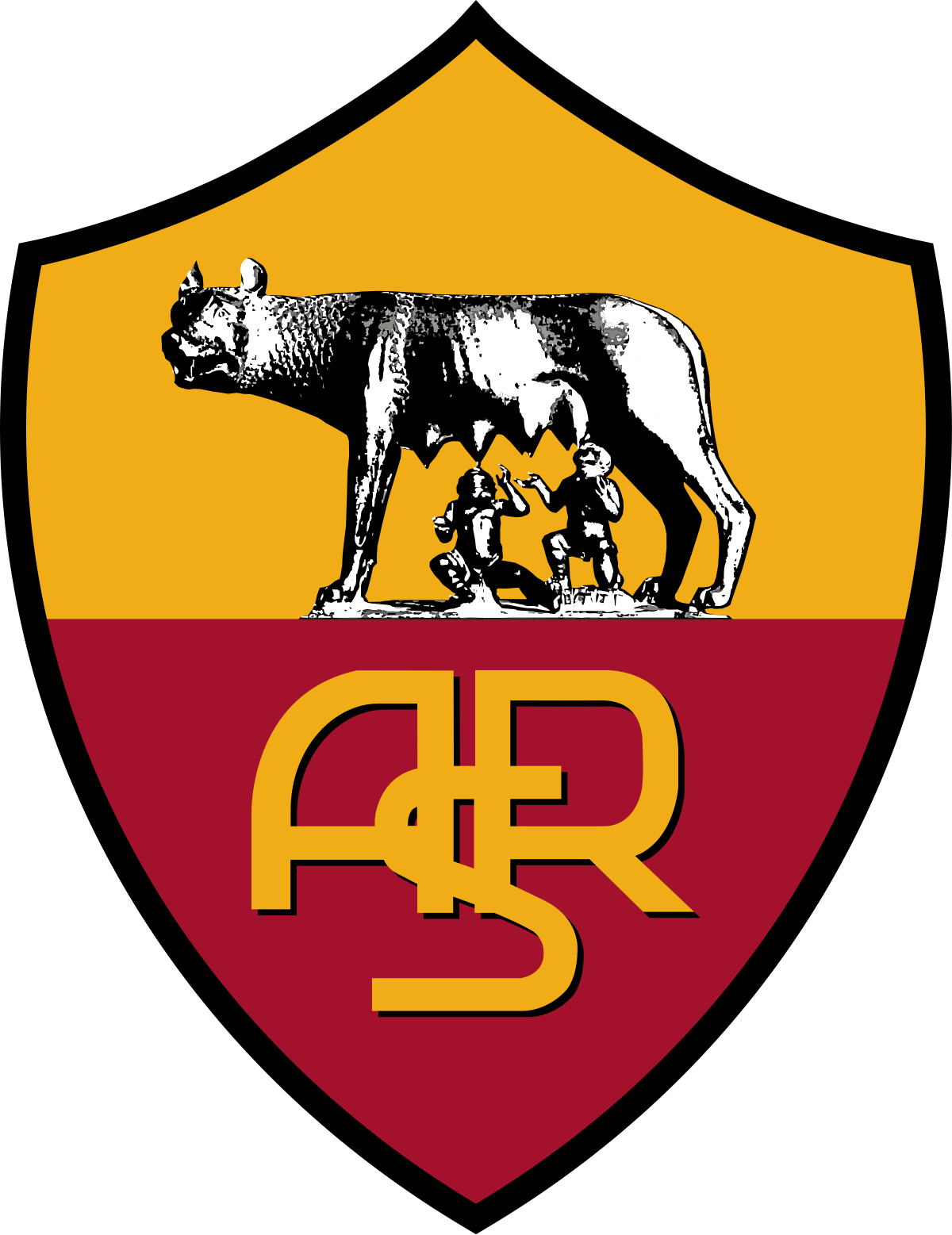 As Roma - Vikipedio - Logo Dream League Soccer 2017 Roma (1200x1557), Png Download