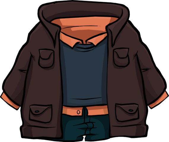 Warm Red Jacket - Pocket (570x479), Png Download