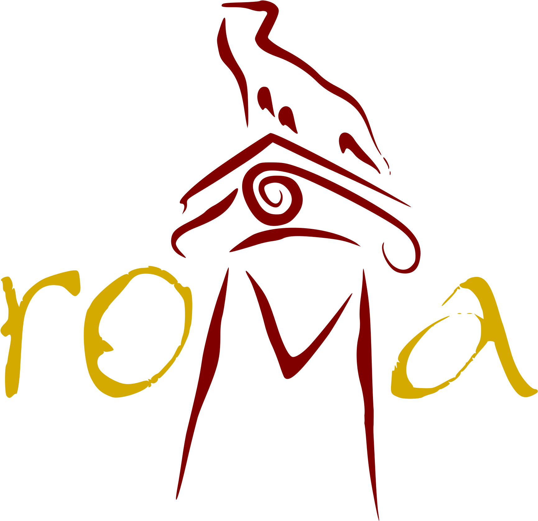 Big Image - Roma Simbolo Lupa (2400x1697), Png Download