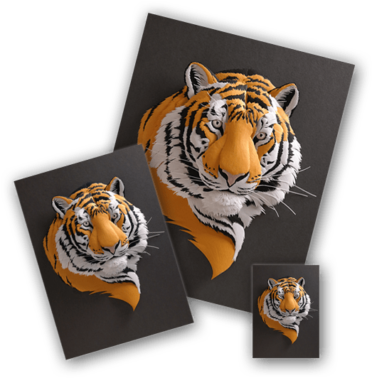 “tiger” Print - Tiger (541x541), Png Download
