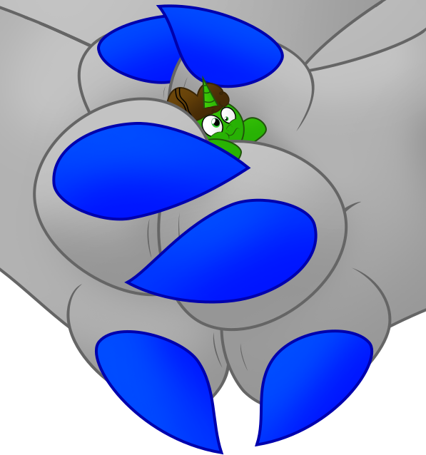 [gift] Between A Paw And A Stinky Place - Gift (597x638), Png Download