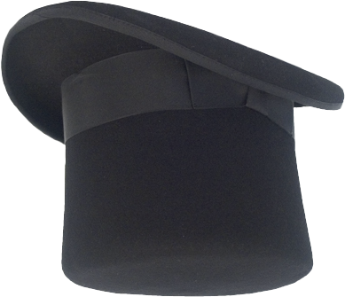 Tophat Headless Upside Down - Top Hat (389x335), Png Download