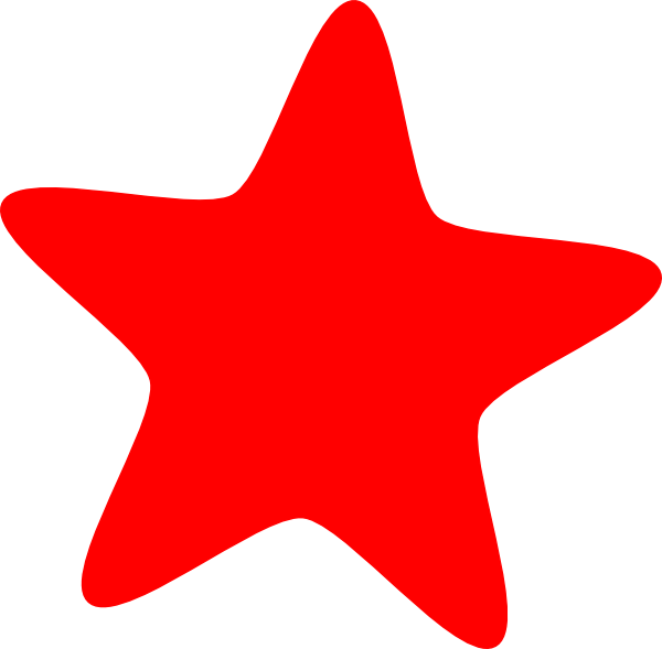 Red Star Clipart (594x595), Png Download