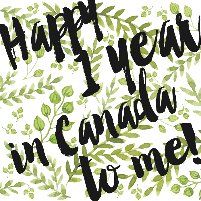 Already One Year In Canada - 1 Year Anniversary In Canada (700x700), Png Download