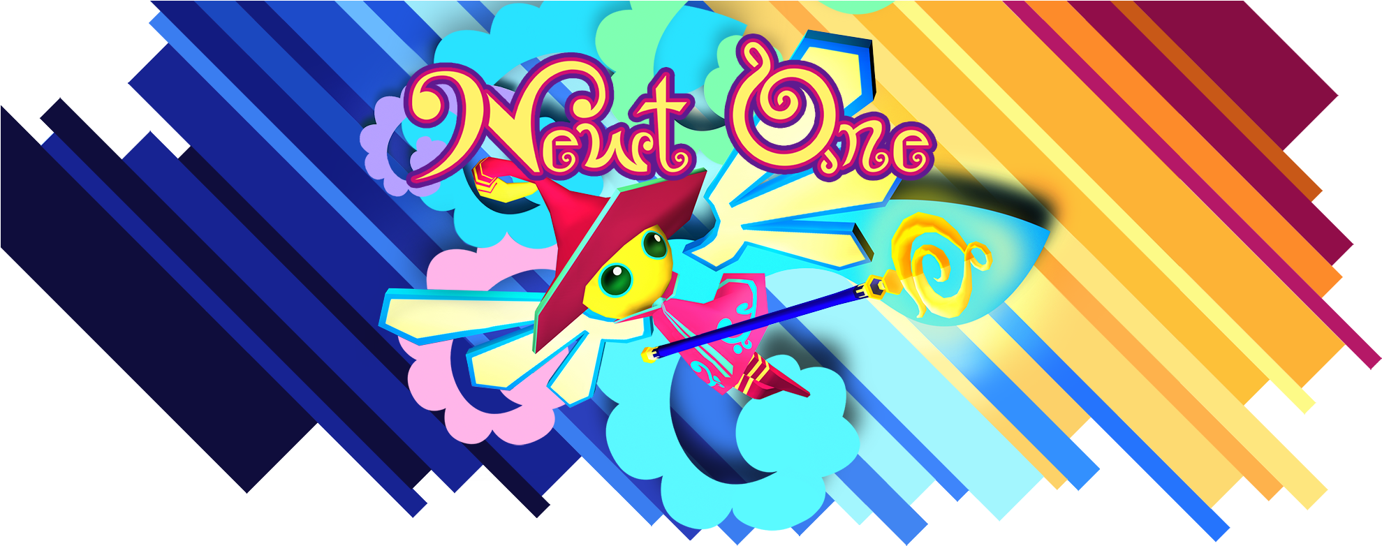 A Fun, Colorful, & Musical 3d Platformer - Newt One (2000x783), Png Download