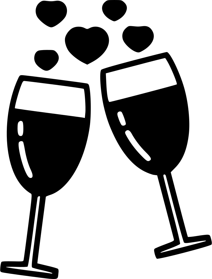 Champagne Comments - Clip Art Wine Glass (744x980), Png Download