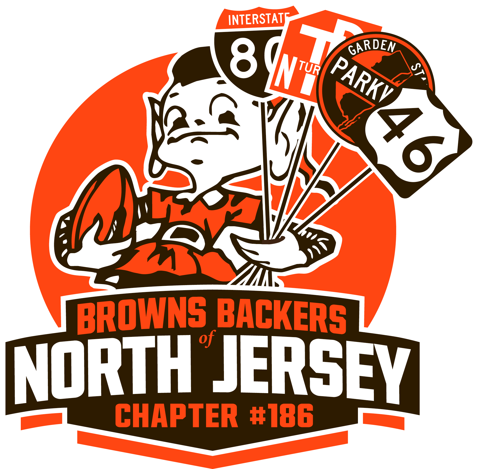 The Pretenders - Topic - Cleveland Browns Die Cut Vinyl Decal (3300x2550), Png Download