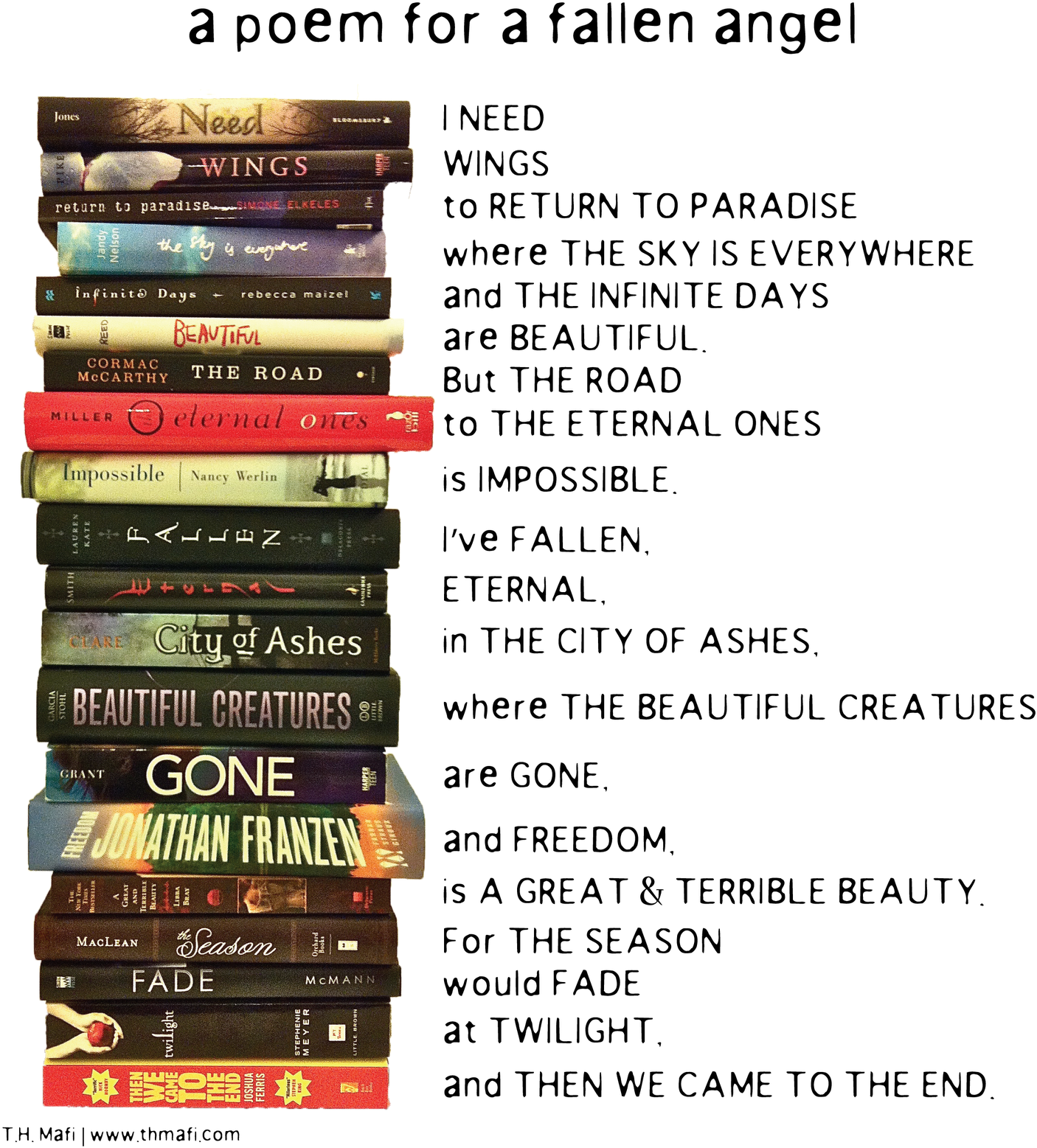 2 Comments To With Thanks To T - Poema Sobre Livros (1429x1600), Png Download