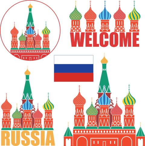 Free Png Russia Cathedral Png Images Transparent - Saint Basil's Cathedral (480x481), Png Download