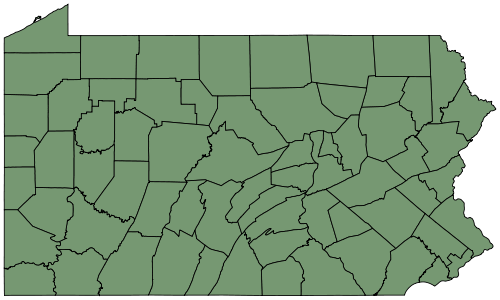 May Be Confused With - Pennsylvania County Map Png (500x300), Png Download