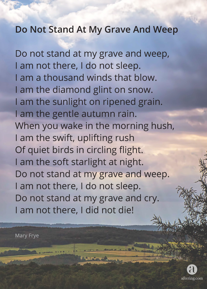 Aftering Poems Do Not Stand Fulltext - Am Not There I Did Not Die (720x1008), Png Download