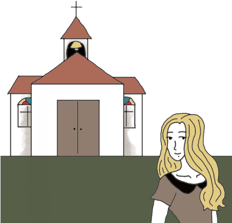 Cathedral Meaning Tea Leaf - Cartoon (450x450), Png Download