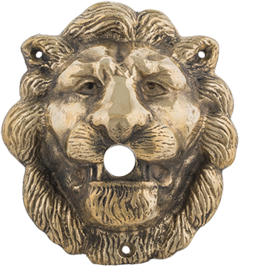 6 1/2″ Lion's Head 2 3/4″ Projection - Bronze (471x400), Png Download