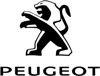 Peugeot Logo Black White (400x400), Png Download