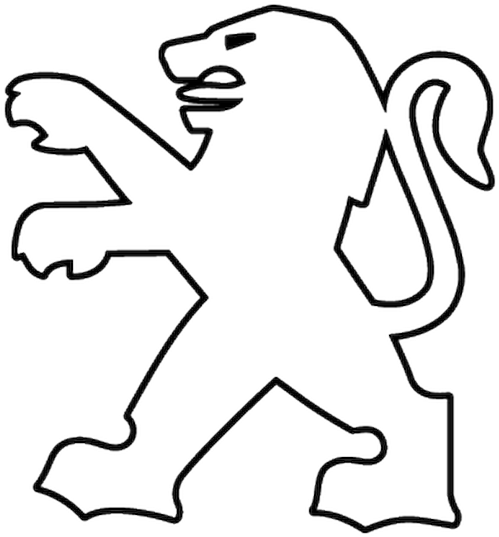 Lion-peugeot (800x800), Png Download