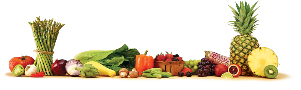 Fruits And Vegetables Border Png (1000x299), Png Download
