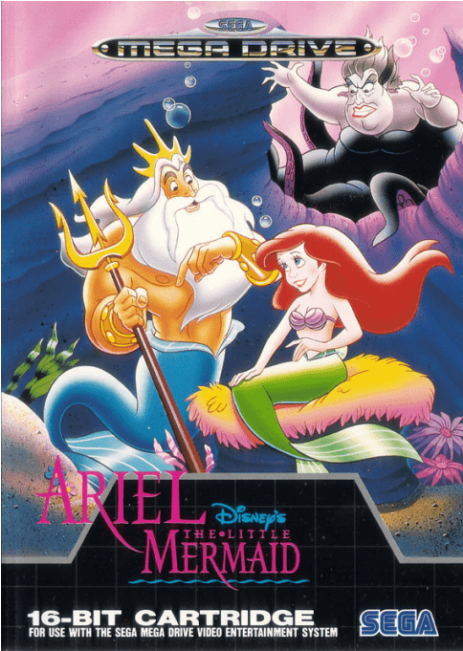 Sega Mega Drive Game Disney's Ariel The Little Mermaid (650x650), Png Download