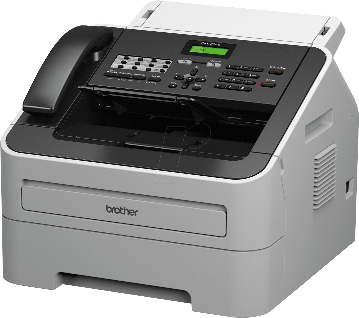 Brother Fax Machine Brother Fax2845g1 - Fax Laser Brother 2840 (1558x1421), Png Download