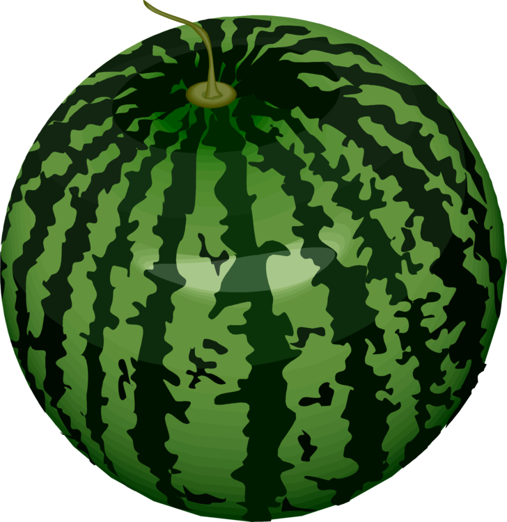 Watermelon Auglis Fruit Vegetable - Watermelon Large Wall Clock (728x750), Png Download