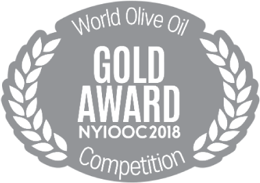 Gold Award Nyiooc2018 Gray - 2018 New York Olive Oil Competition (537x268), Png Download