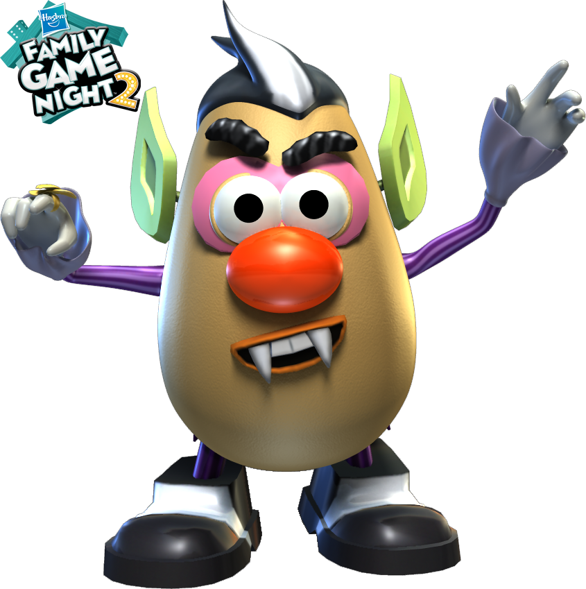 Potato Head Halloween - Hasbro Family Game Night 2 [nintendo Wii] (845x849), Png Download