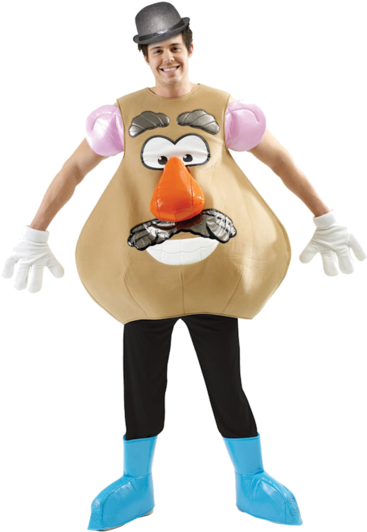 Adult Mr Potato Head Costume - Couples Film Fancy Dress (366x580), Png Download