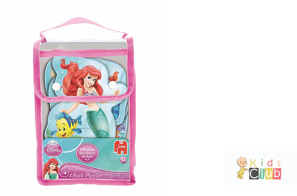 Disney The Little Mermaid 4 Pack Shaped Foam Bath Puzzles (1366x623), Png Download