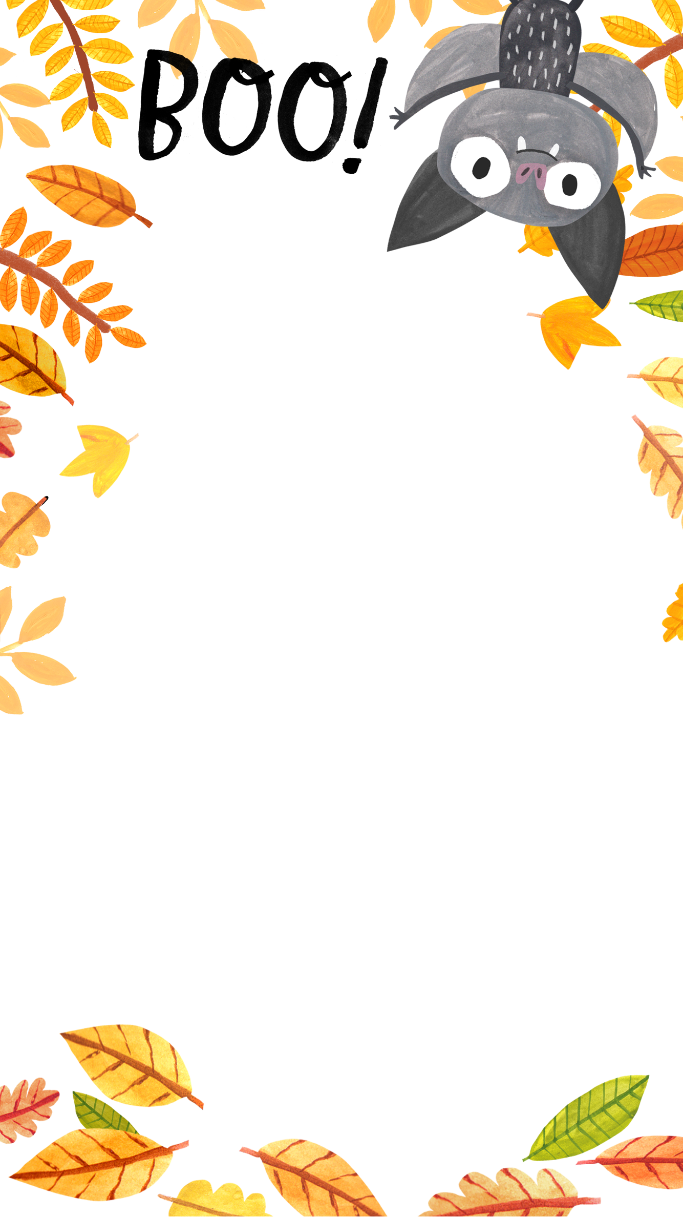 Cute Bat - Cartoon (1334x2375), Png Download