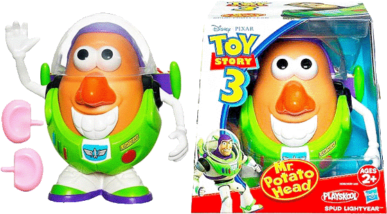Dorothy With Tater, The Scarecrow, The Tin Man, And - Playskool Mr. Potato Head Toy Story 3 Movie - Spud (577x320), Png Download