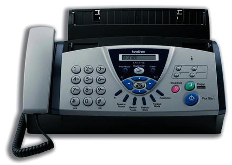 Brother Fax Machine - Brother Fax T104 T (600x347), Png Download