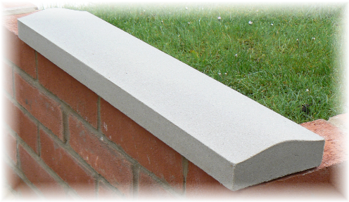 Cop1 - Brick Wall Coping Stones (500x316), Png Download