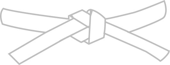 No Belt - White Belt Taekwondo (573x219), Png Download