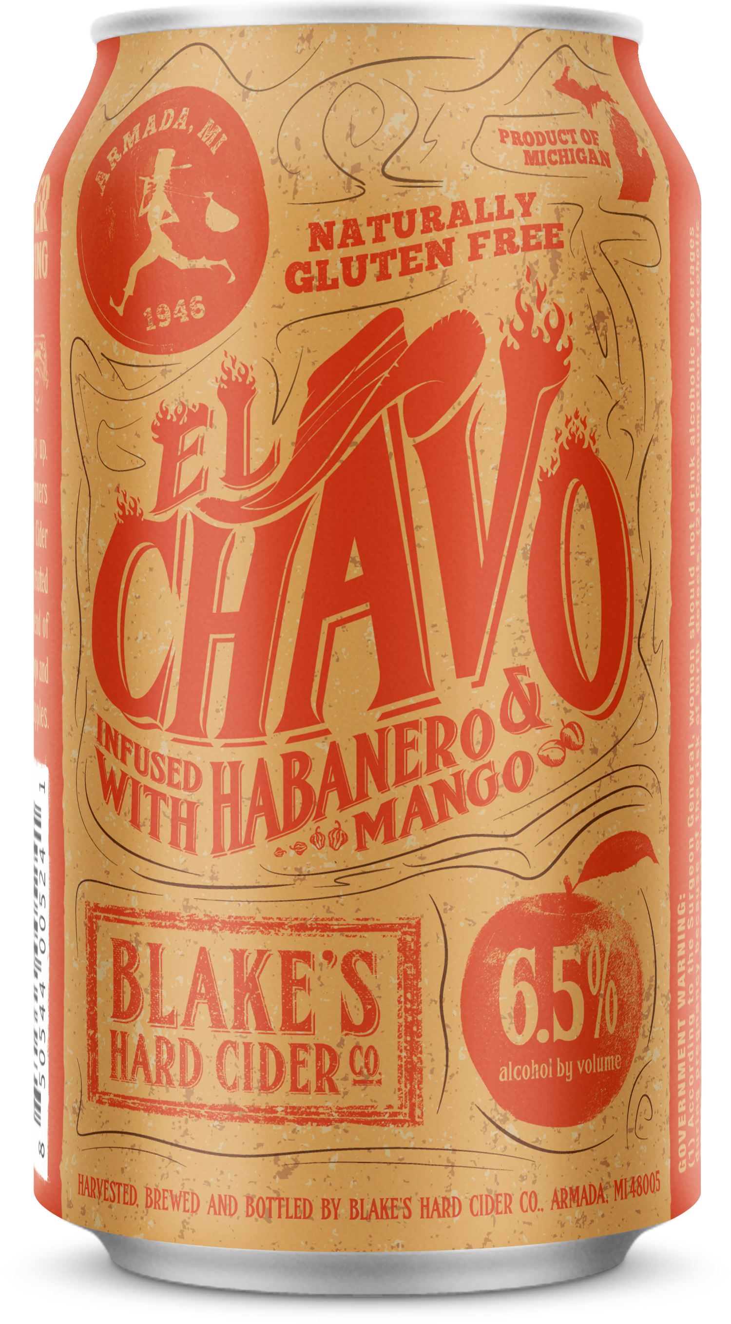 Download 12oz Can Image - Blake's El Chavo Cider (1500x2716), Png Download