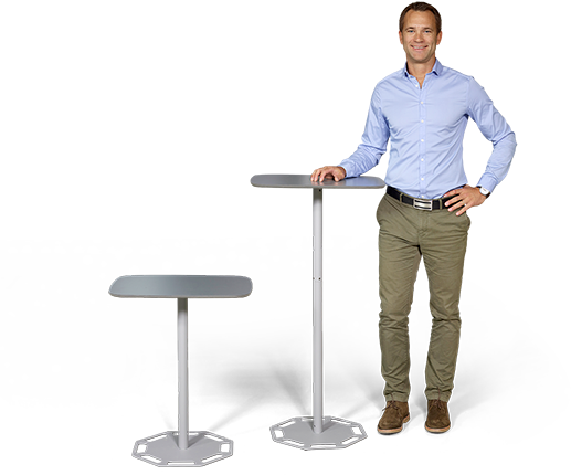 Portable Table - Standing (517x430), Png Download