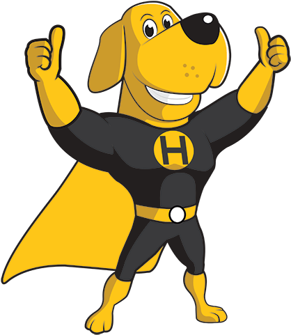 Reason - Cartoon Dog Thumbs Up (428x500), Png Download