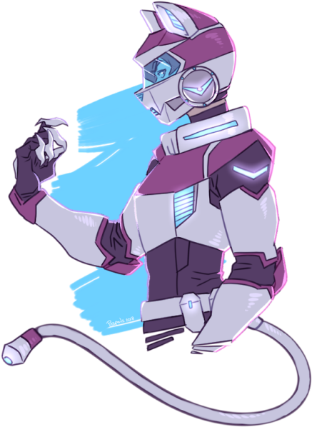 A More Cat-like Voltron Armour Request - Voltron Lance Chained Up (500x665), Png Download