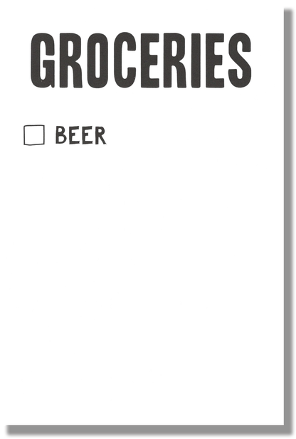 Beer Grocery Scratch Pad - Surrounded By Splendid Things (430x659), Png Download